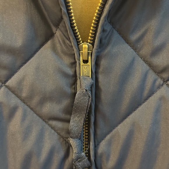 J.Crew Authentic Outerwear Quilted Walker Vest - Navy Blue/Tan - [XS Men/Women] - Picture 3 of 5